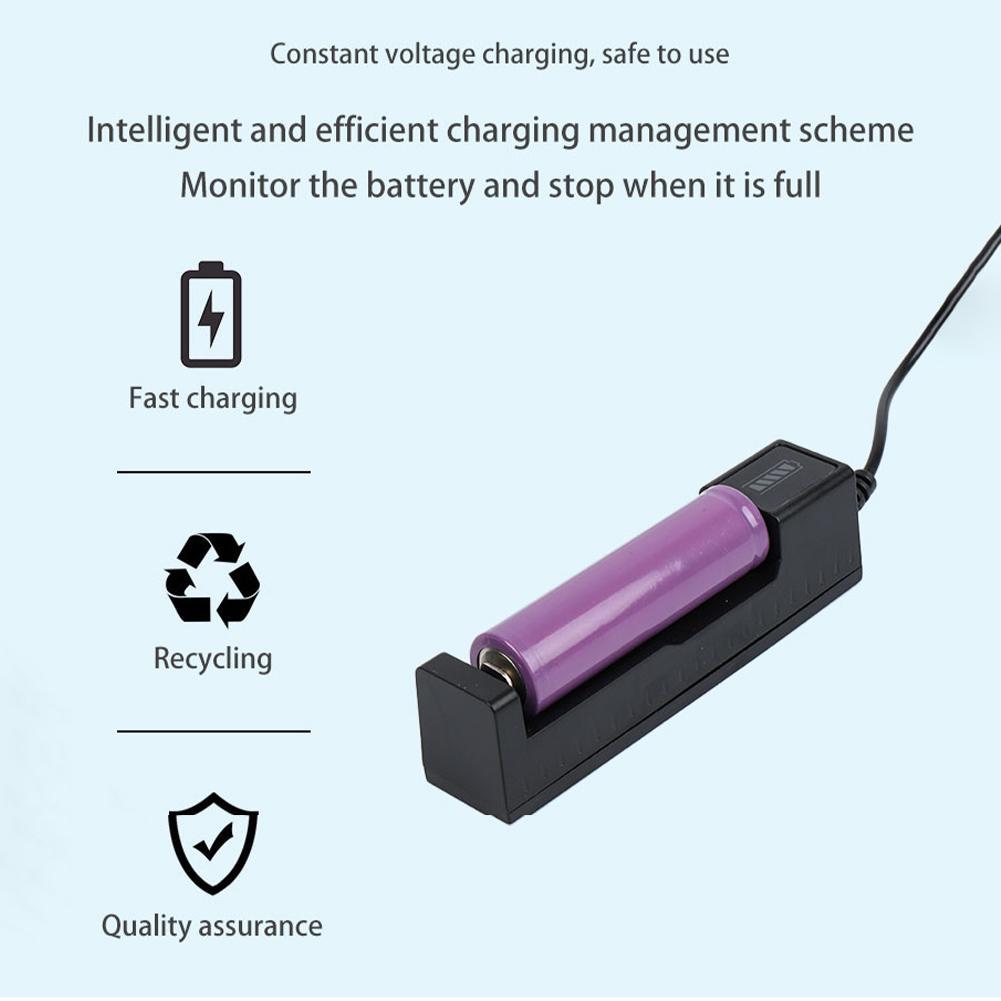 범용 18650 배터리 충전기 USB 스마트 싱글 슬롯 - Vape Battery 18650 리뷰 및 가격