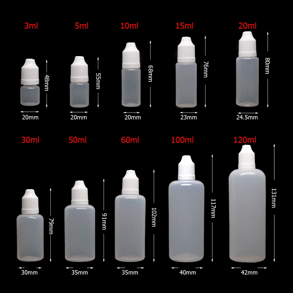 5PCS X 5ML-120ML 플라스틱 Dropper  - Juice Bottle Dropper 리뷰 및 가격