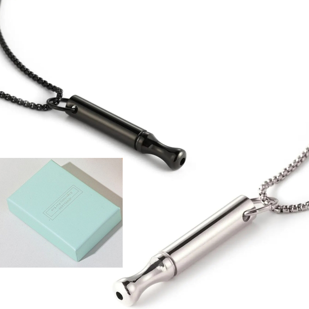 불안 완화를 위한 티타늄 스틸 호흡 목걸이 브레스링크  - Vape Accessory 리뷰 및 가격